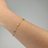Large Gold Plain Chain Bracelet