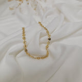 Large Gold Plain Chain Bracelet