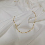 Large Gold Plain Chain Bracelet