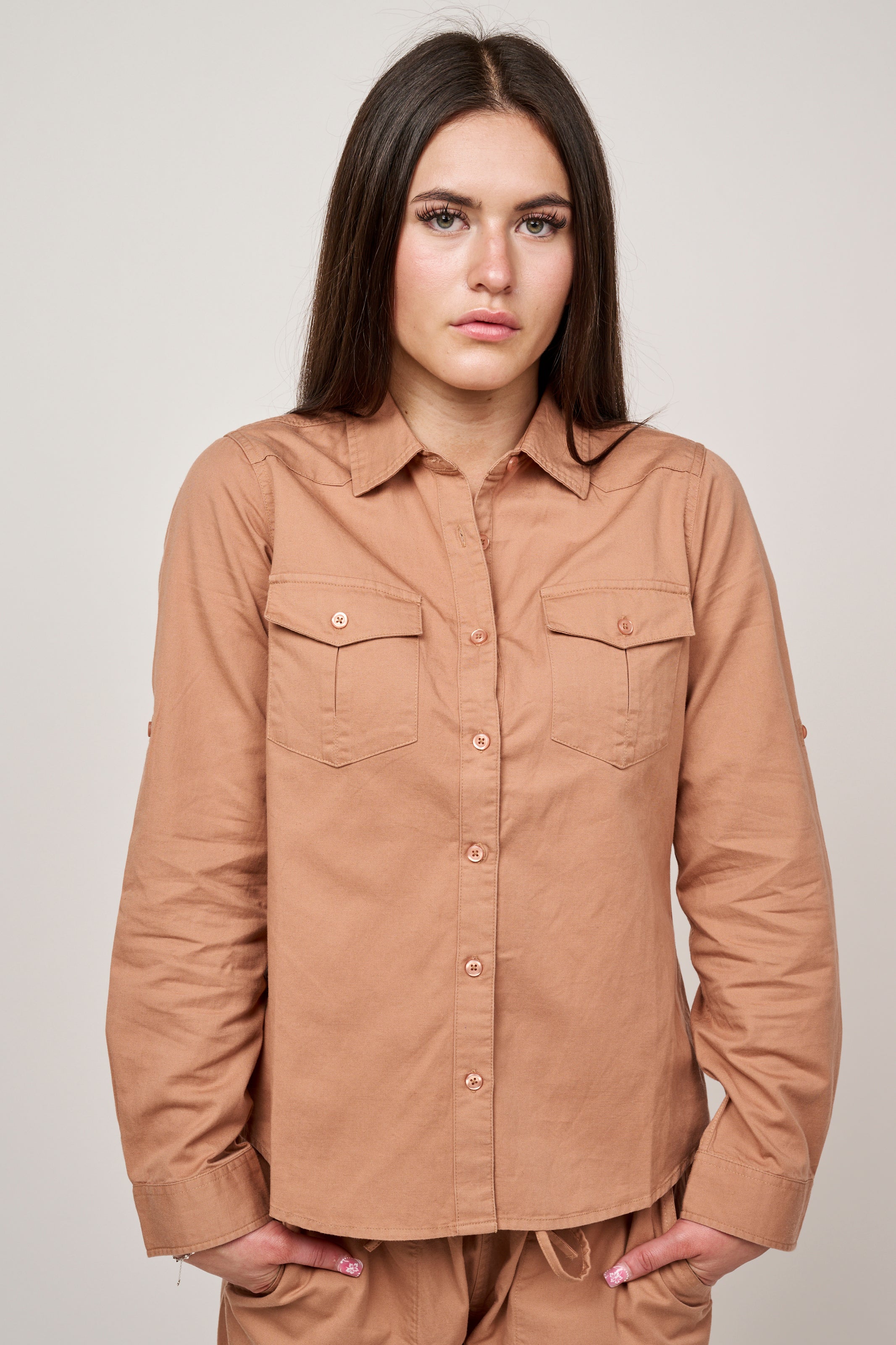 Utility shirt - Camel