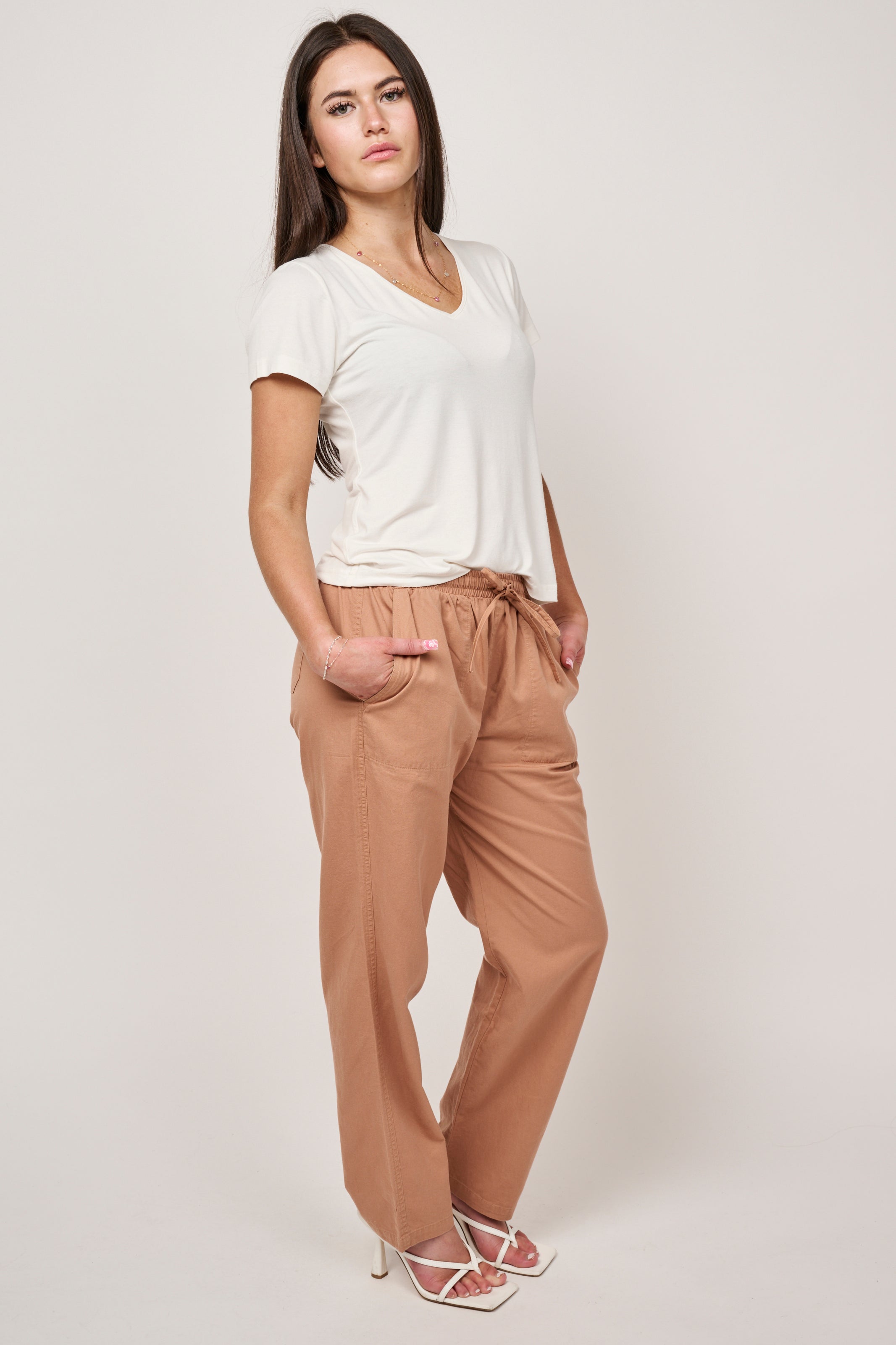 Relaxed Trousers  - Camel