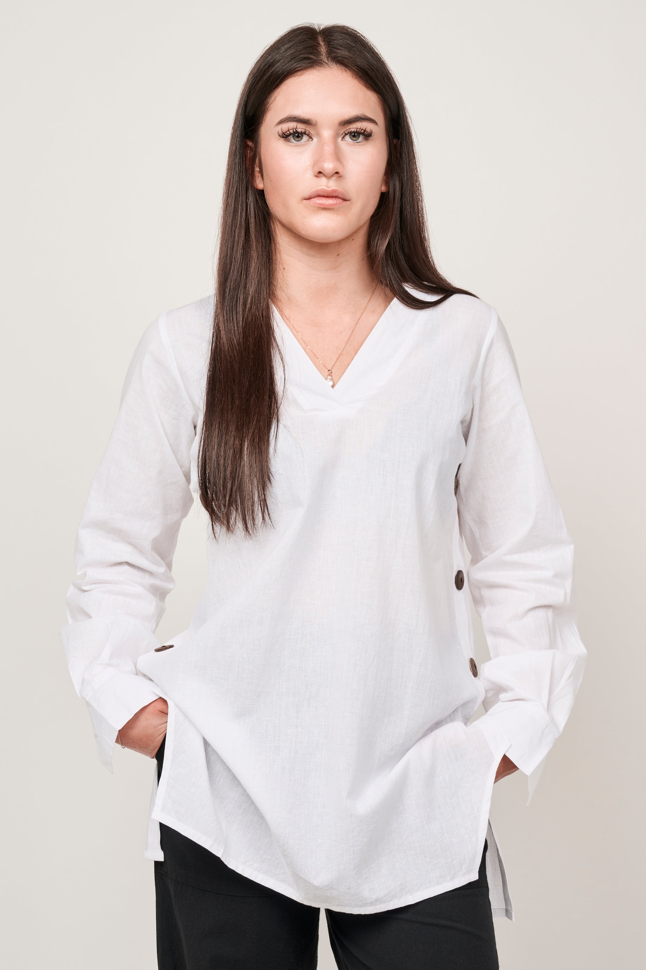 Side Buttons Tunic