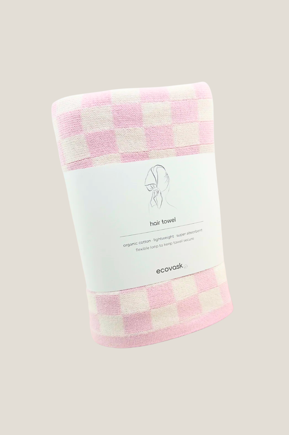 Hair Towel Mini - Sherbert Chequer
