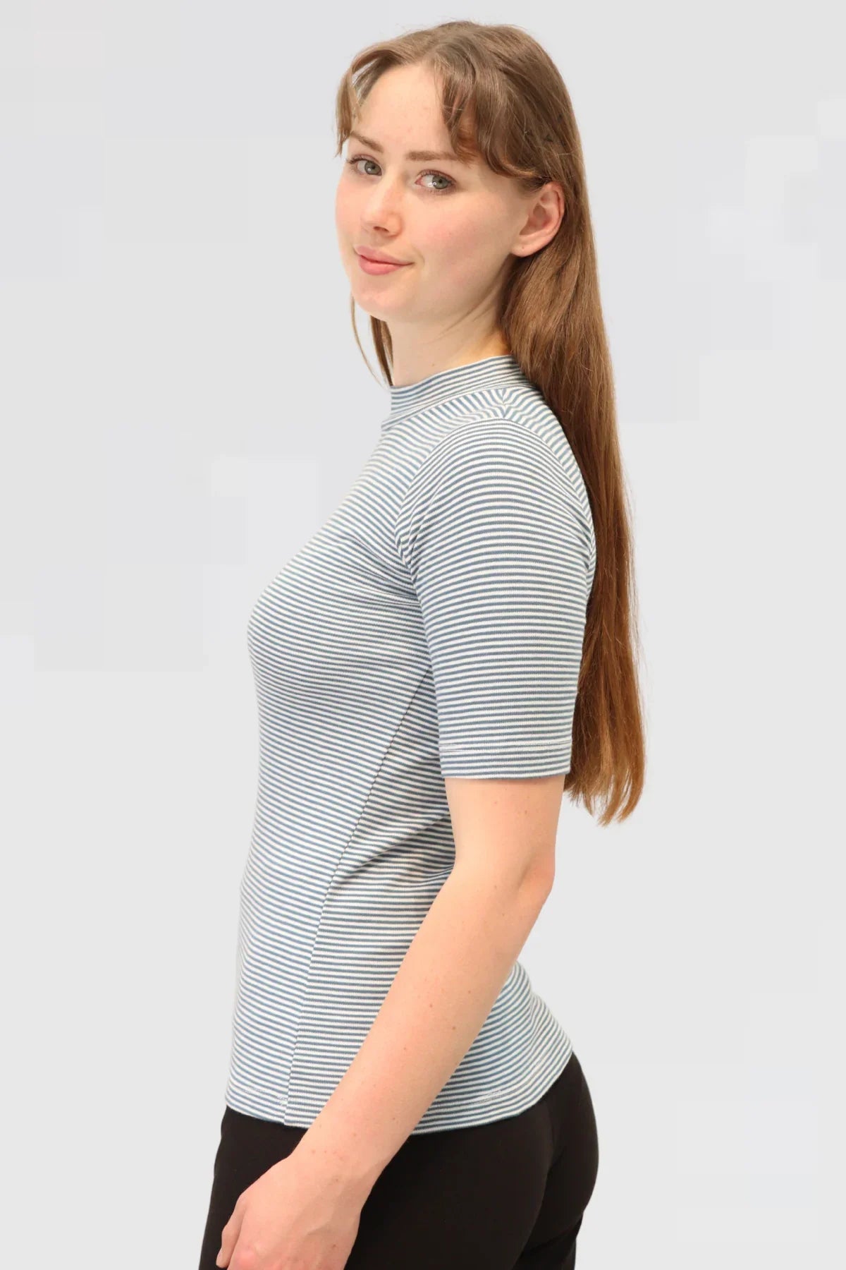 Stripe Tee - Sky