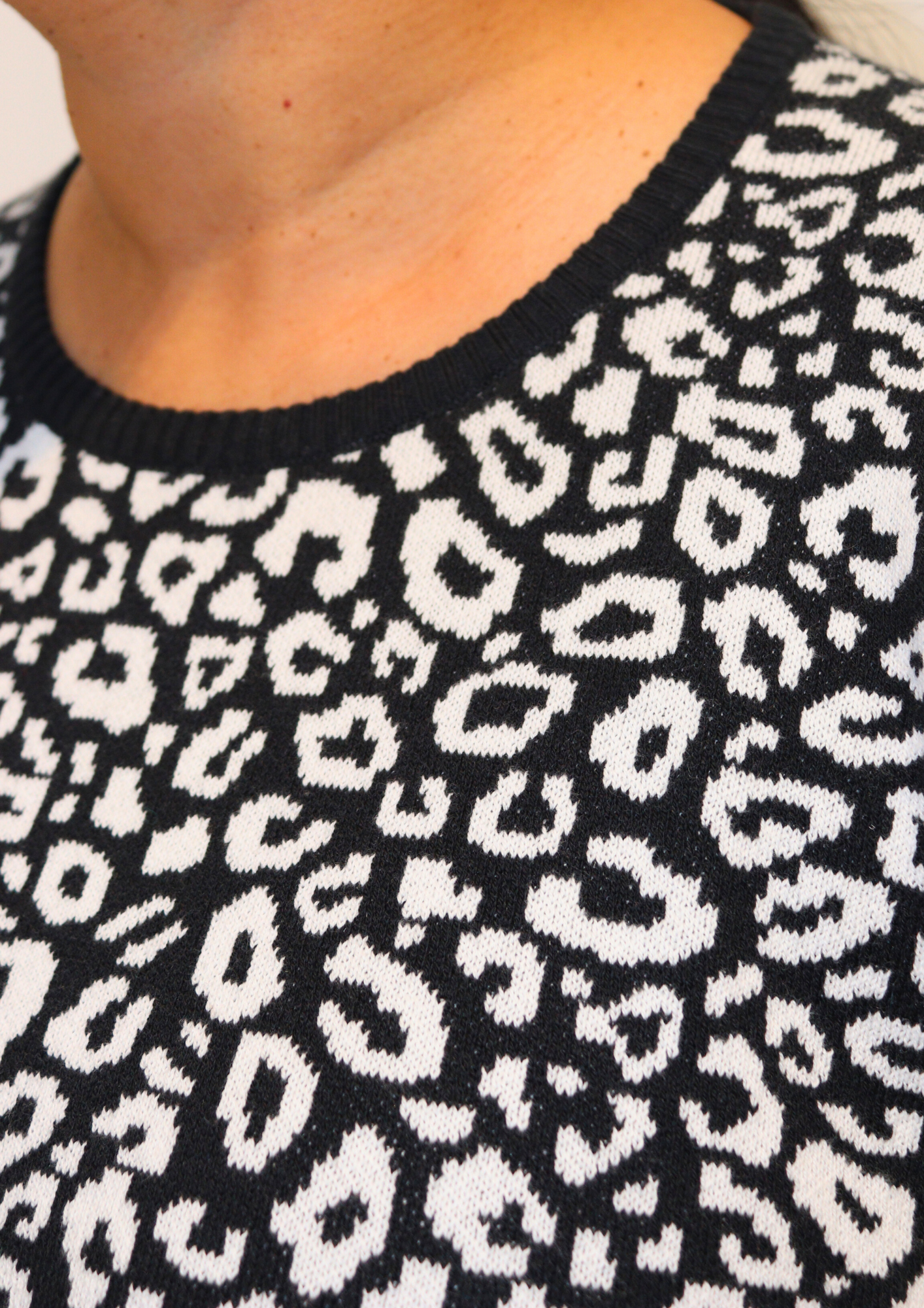 Cotton Jacquard Sweater - Mauve