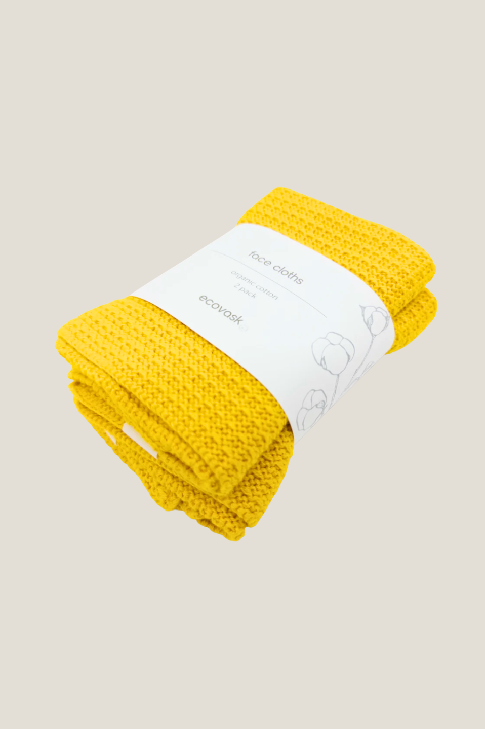 Face Cloth 2-Pack - Daffodil