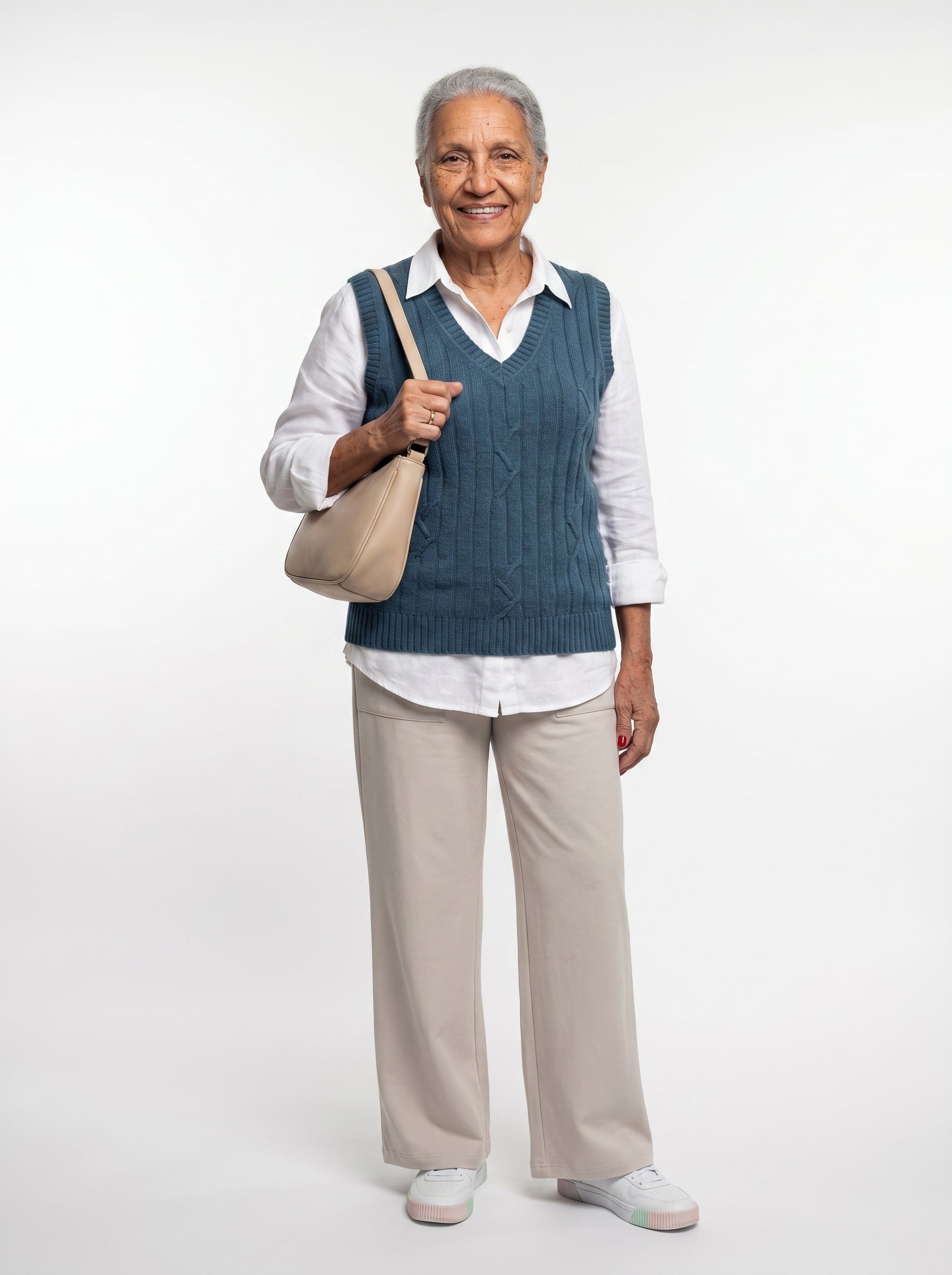 Harvest Merino Vest - Teal