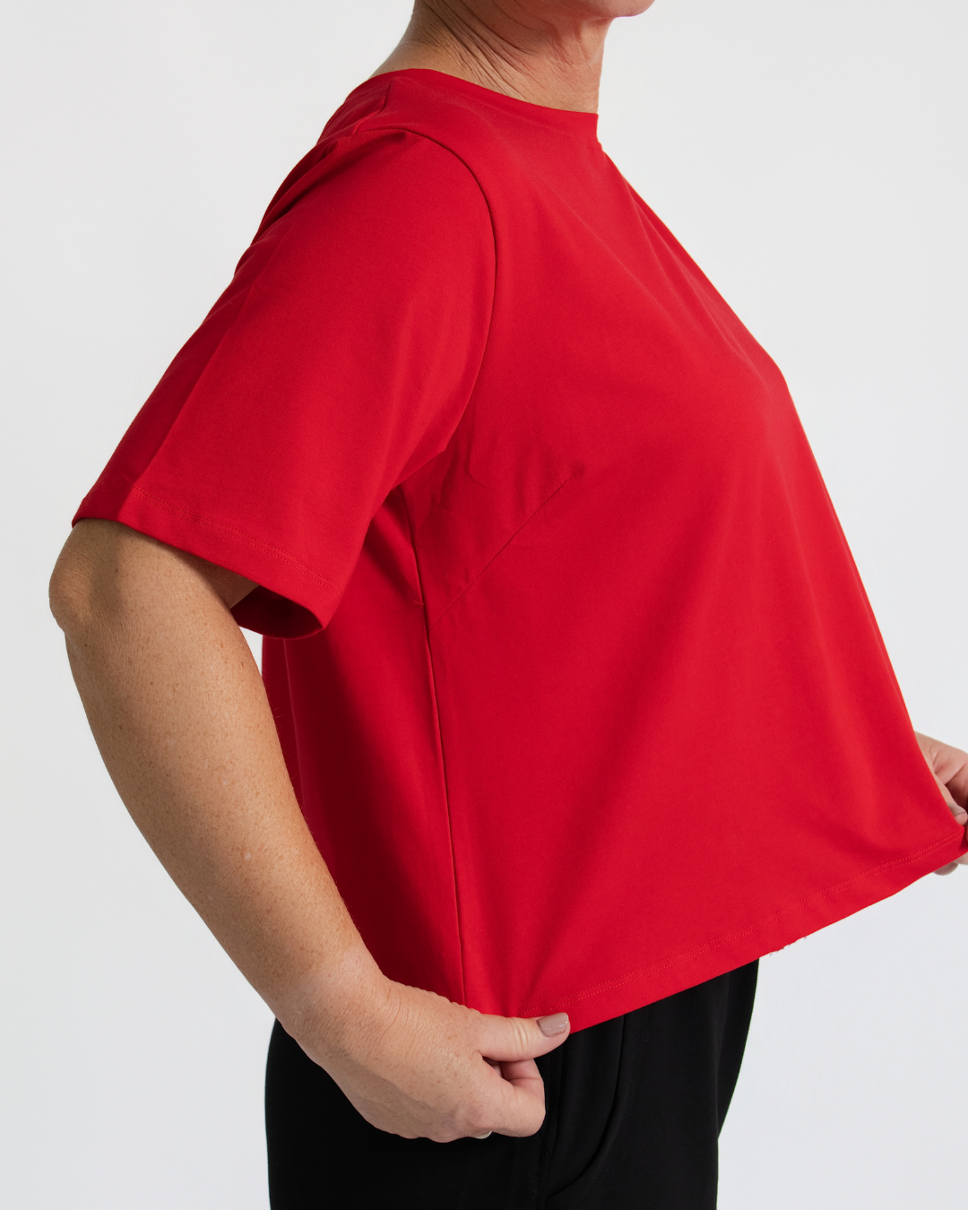Organic Flex Crew Tee - Teal