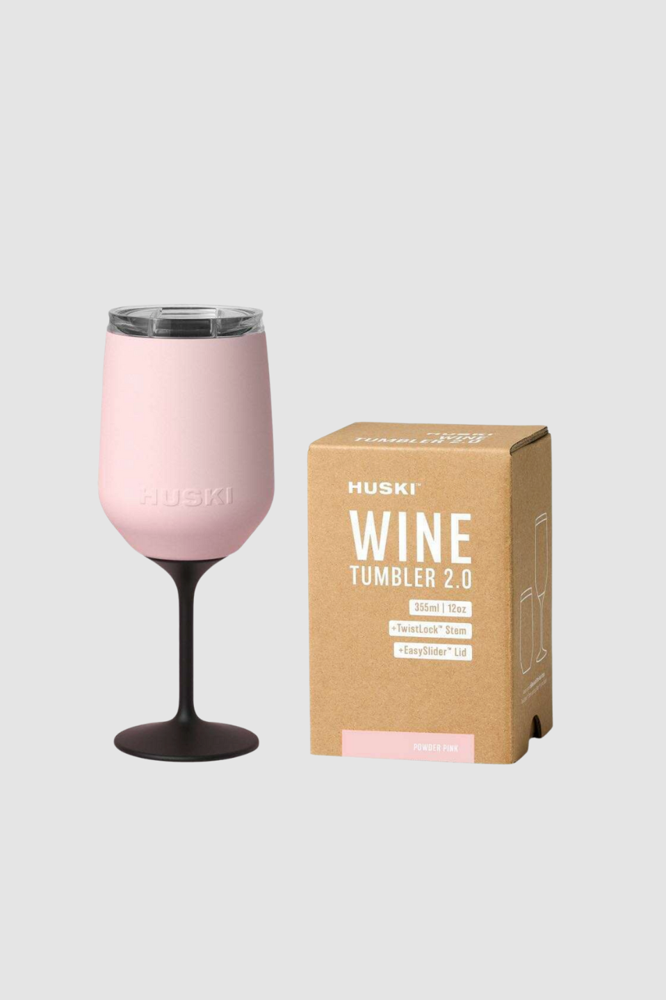Huski Wine Tumbler - Powder Pink