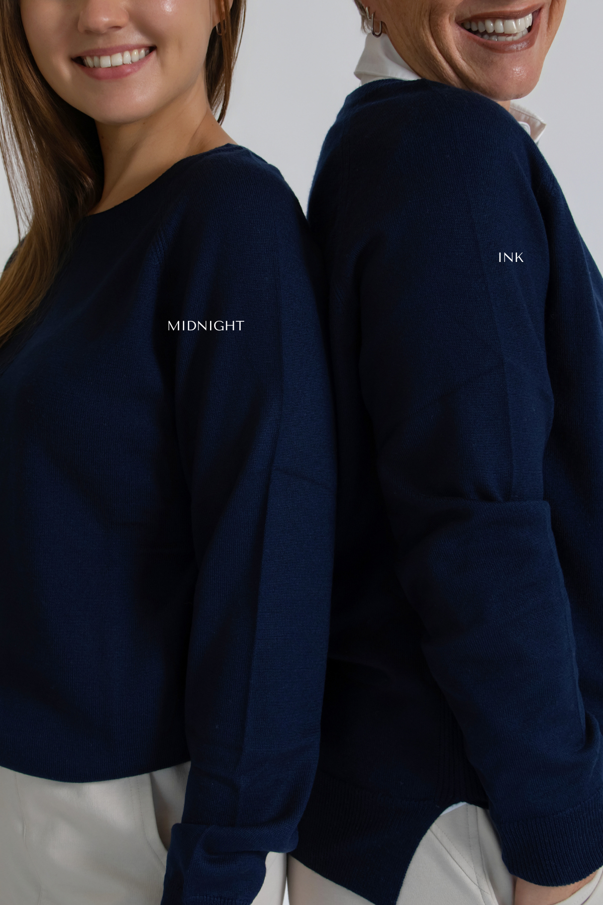 Merino Cable Knit Jumper - Ink