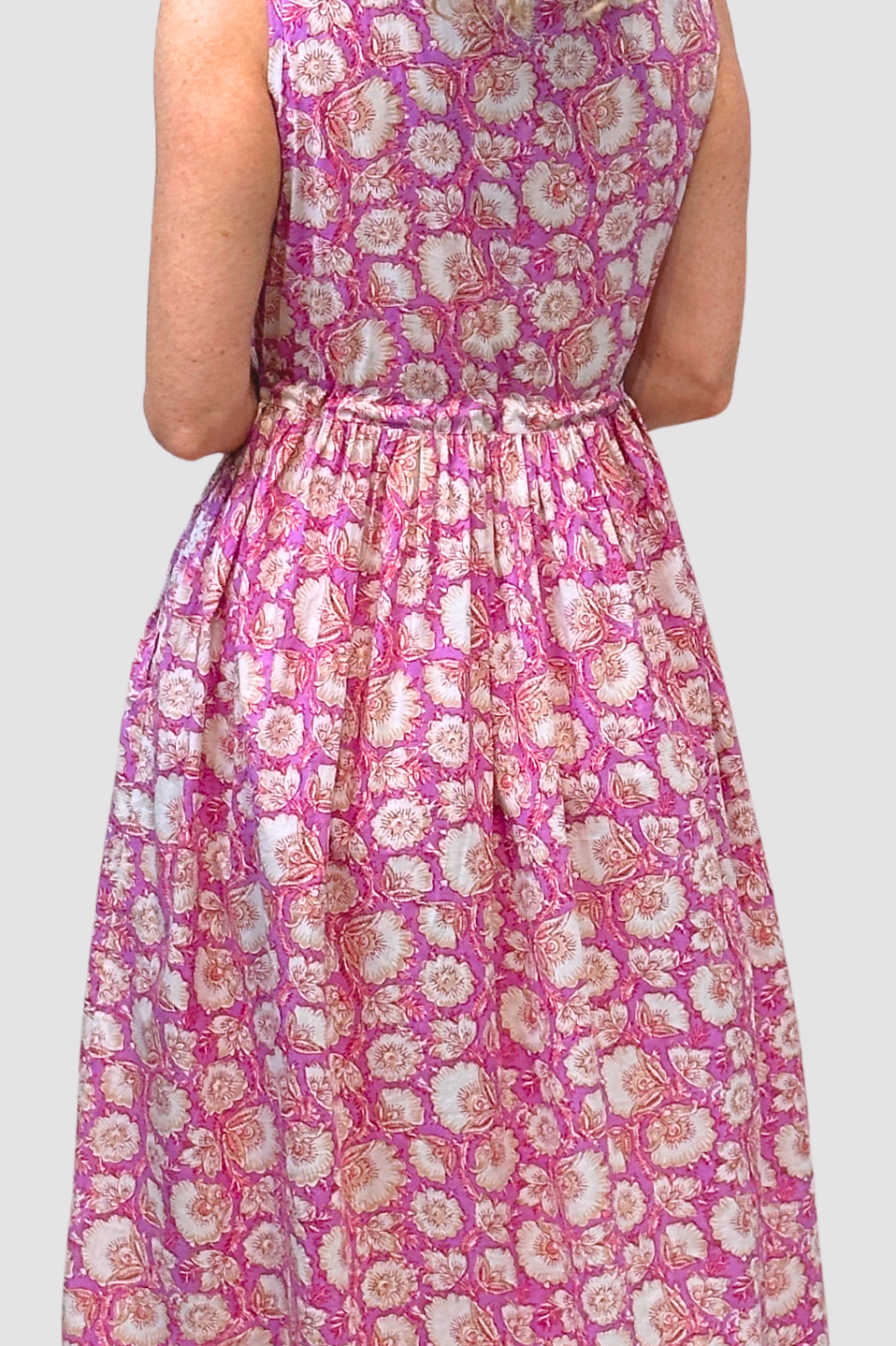 Pink Magnolia Cotton Dress