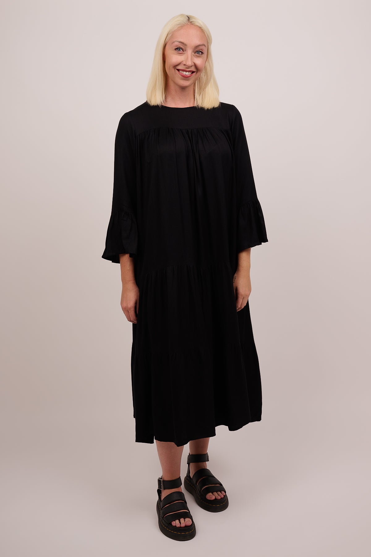 Lux Bamboo Dress - Black