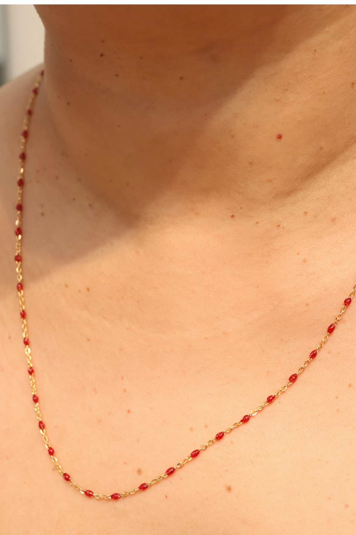 Crimson Satellite Necklace