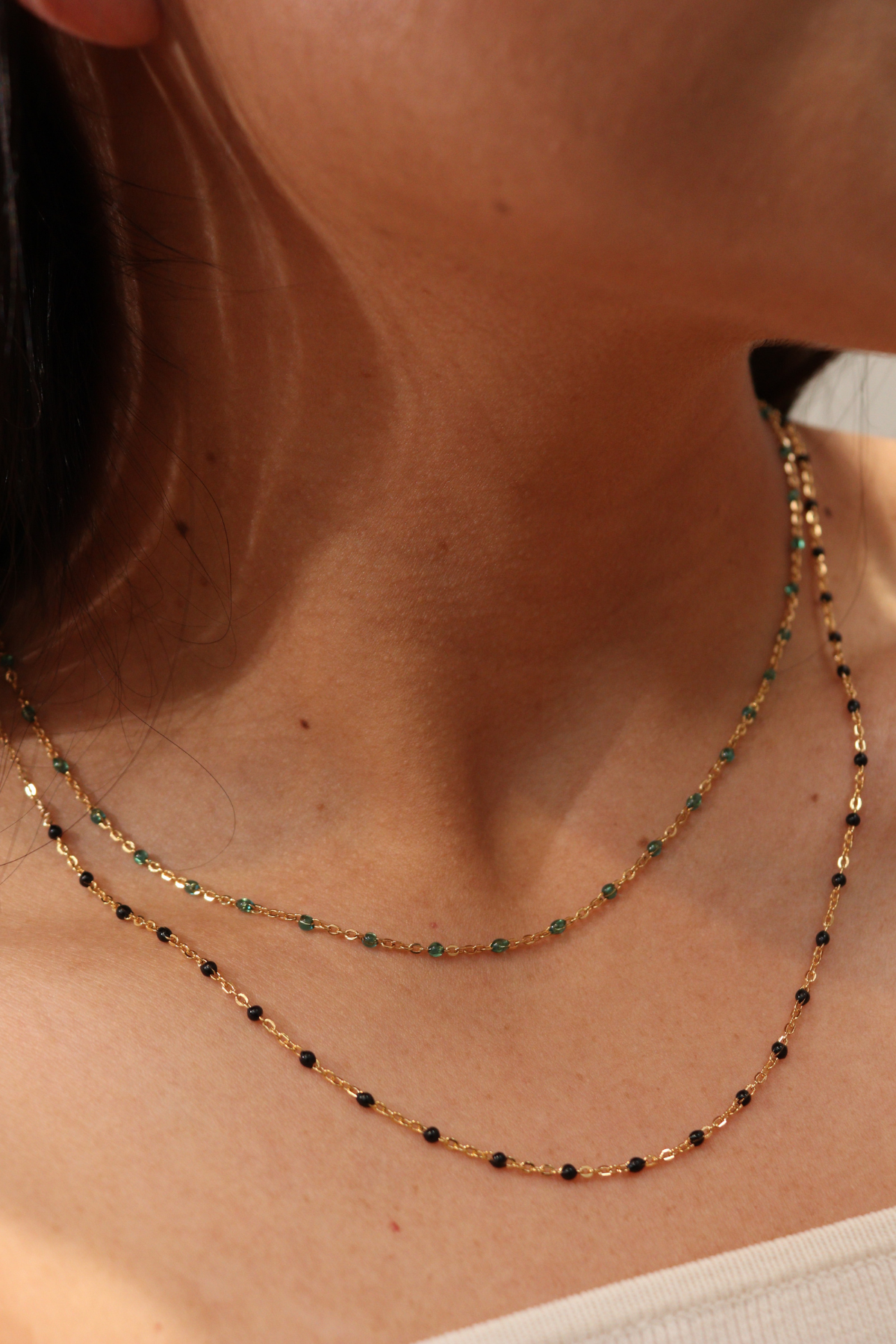 Black Satellite Necklace
