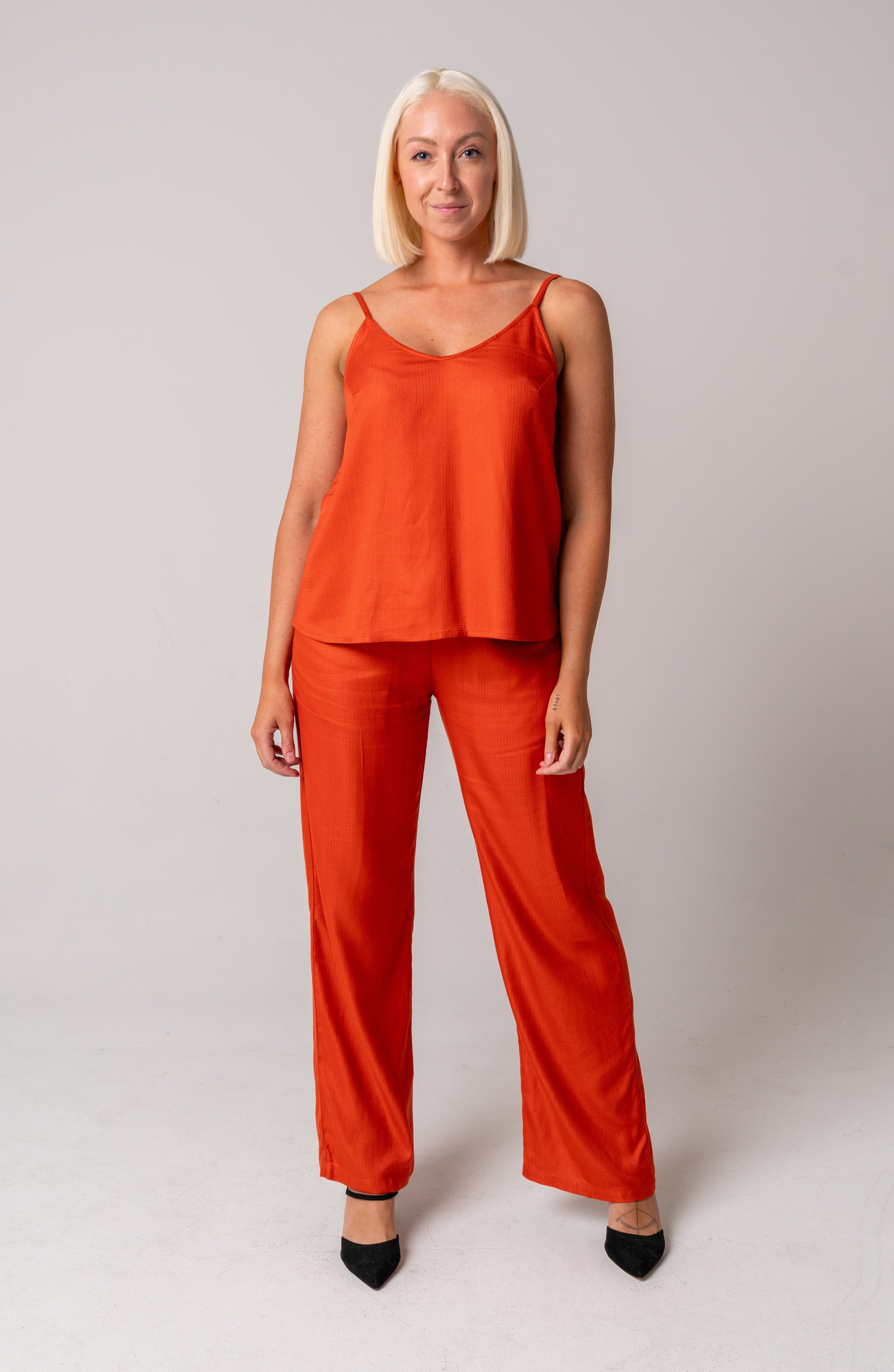 Burnt Sienna Elasticated Pants