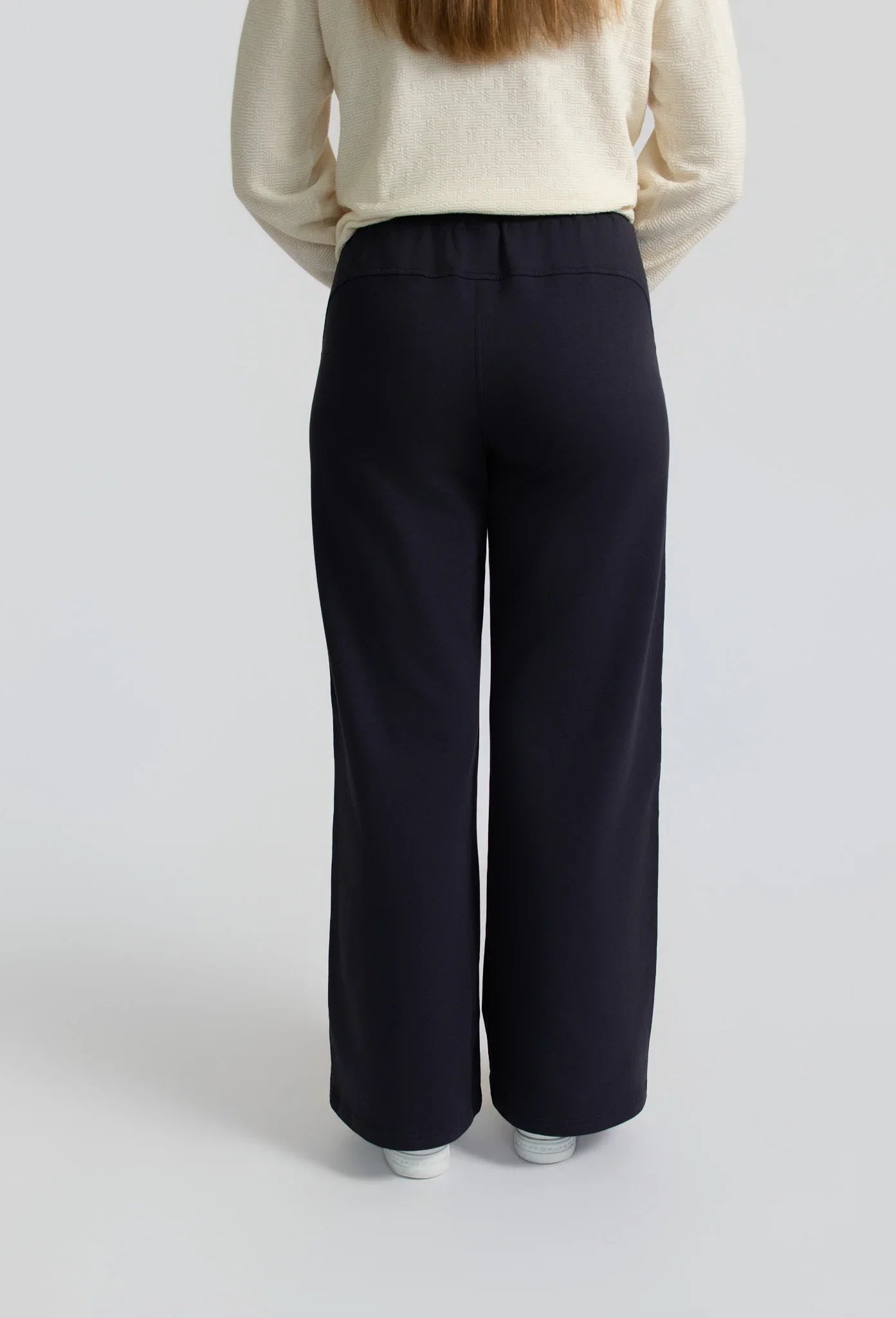 Organic Wide-Leg Pants - Slate