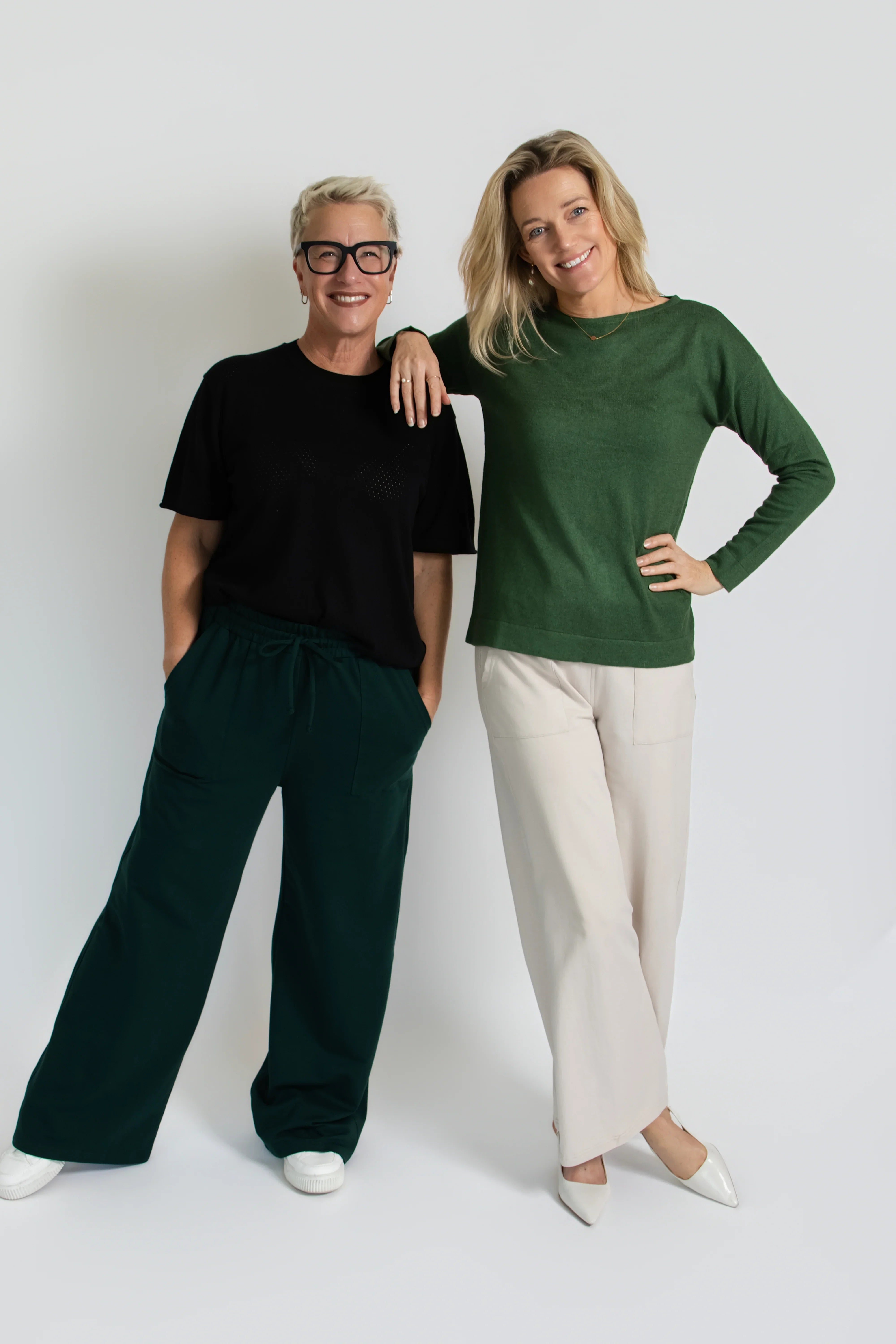 Organic Wide-Leg Pants - Black
