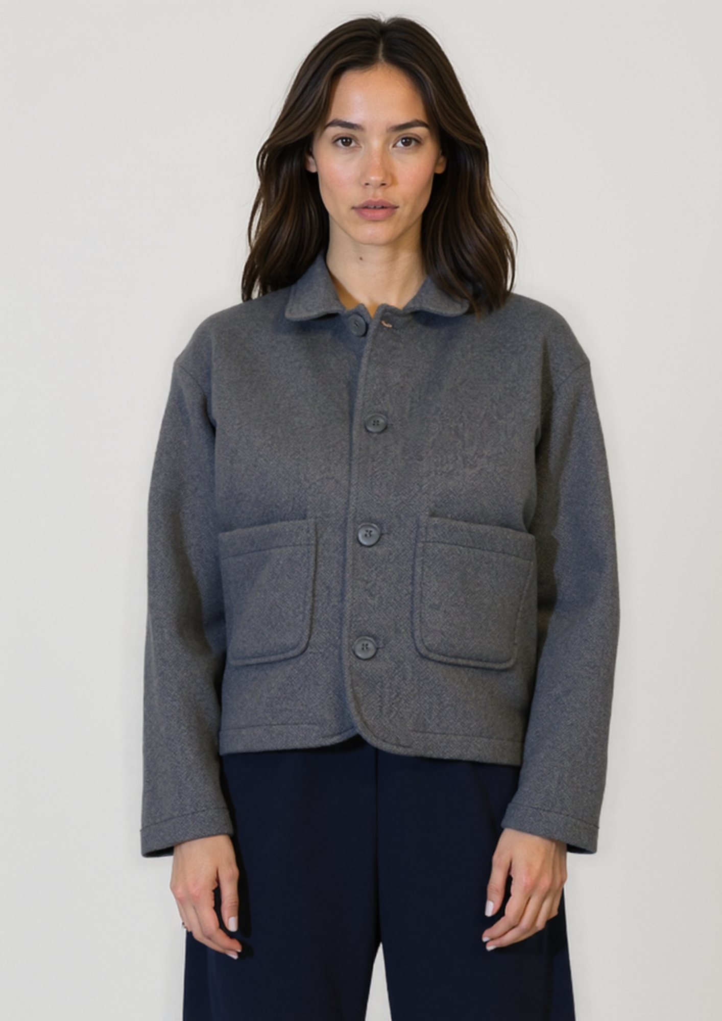 The Wool Edit Jacket - Charcoal