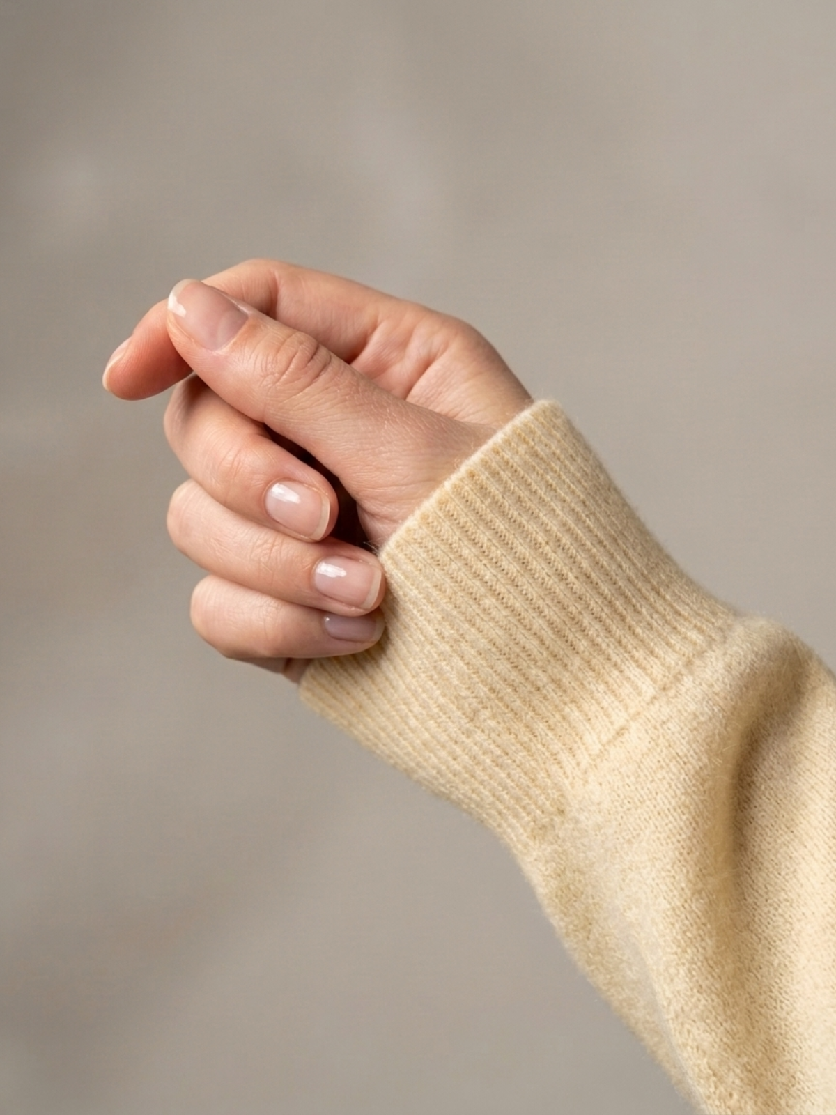 Cashmere-Merino Cardigan - Natural