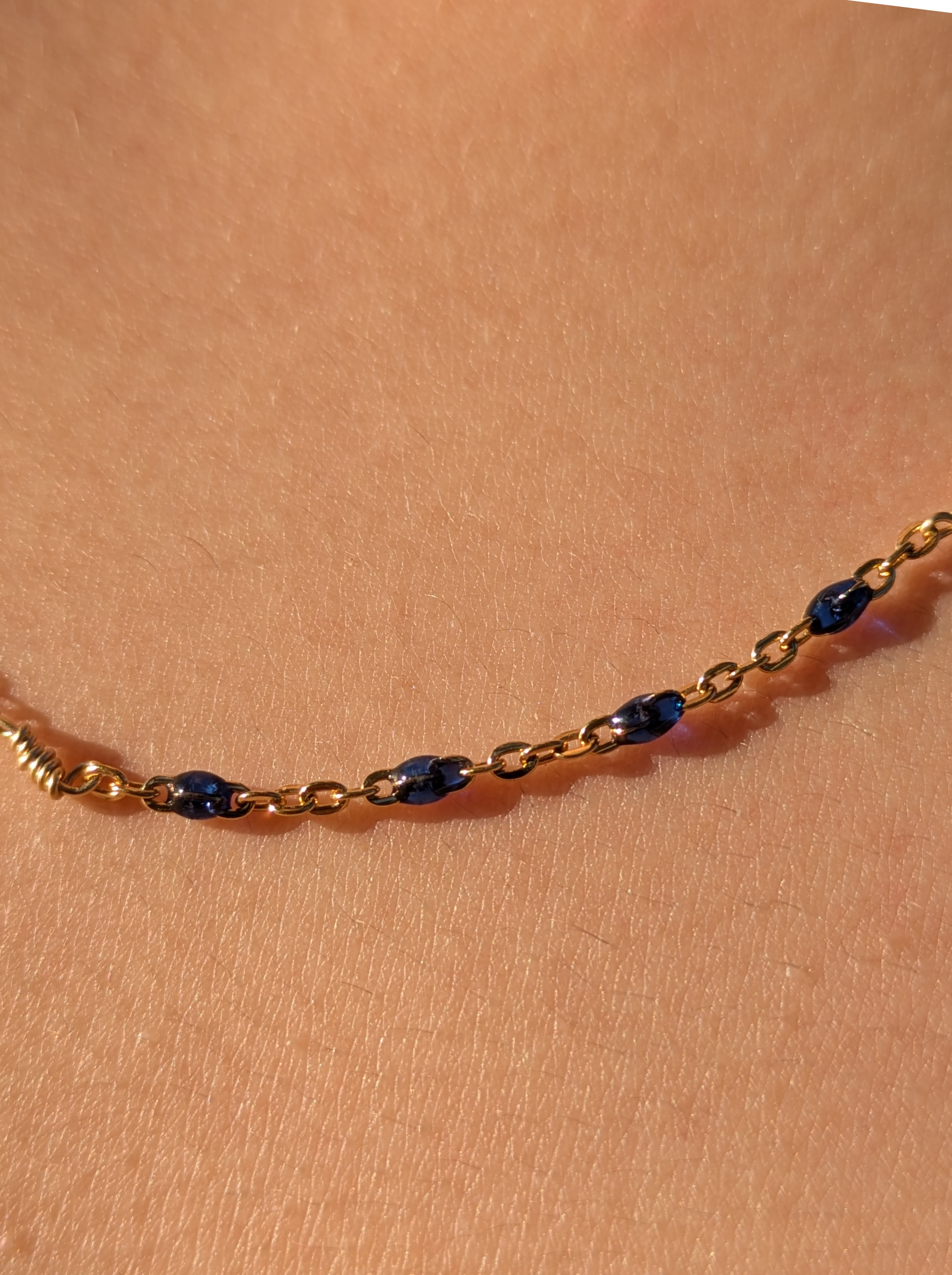 Midnight Enamel Satellite Necklace