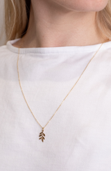 Olive Branch Charm Necklace
