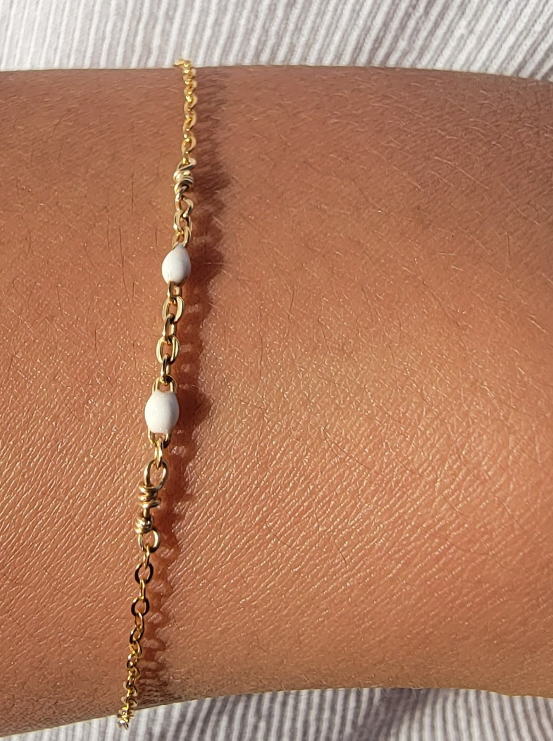 Dainty Ivory Satellite Bracelet