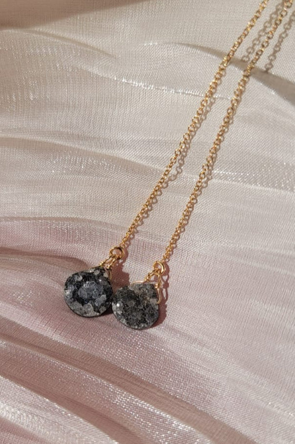 Midnight Ember Earrings - Silver