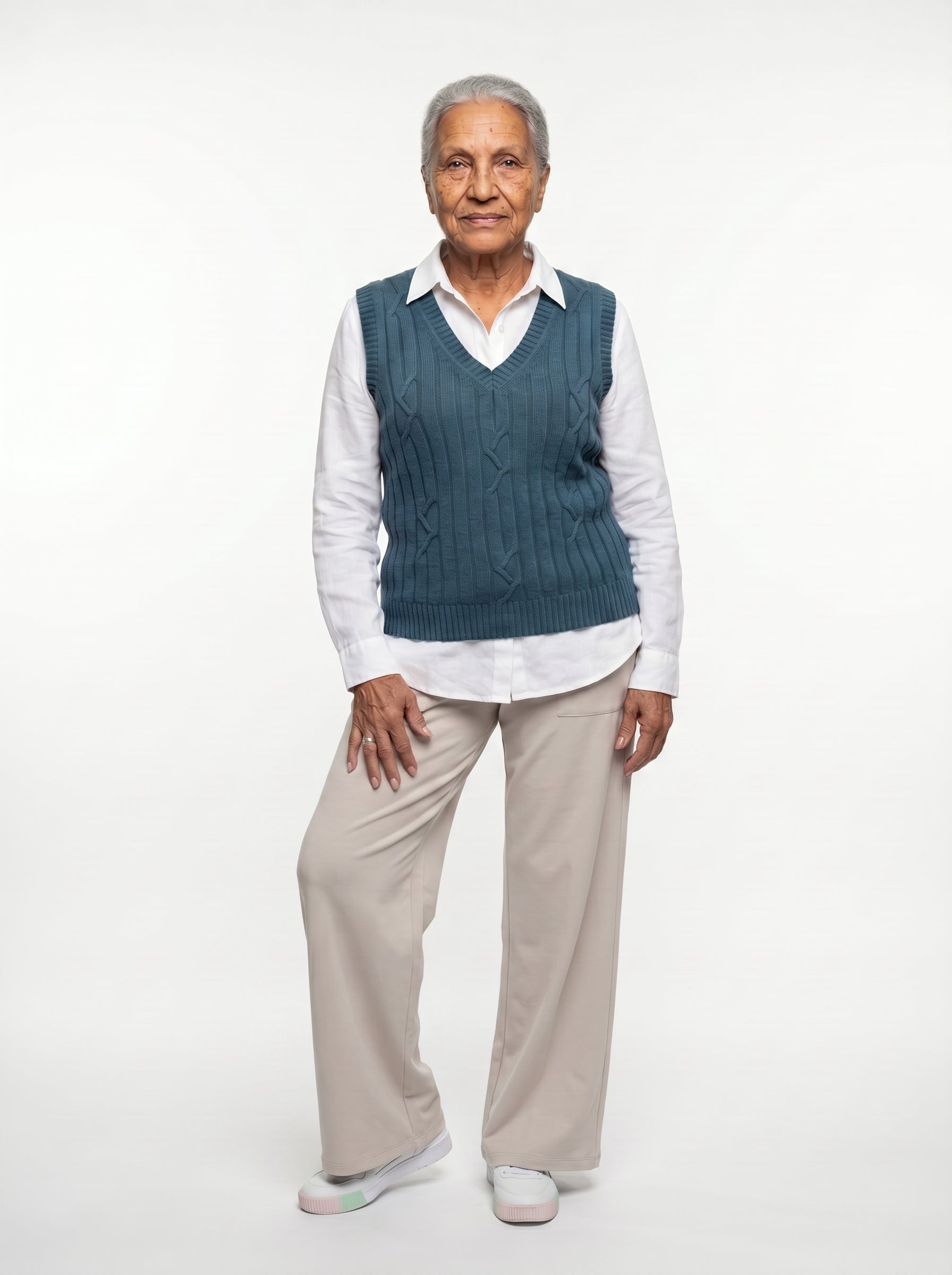 Harvest Merino Vest - Teal