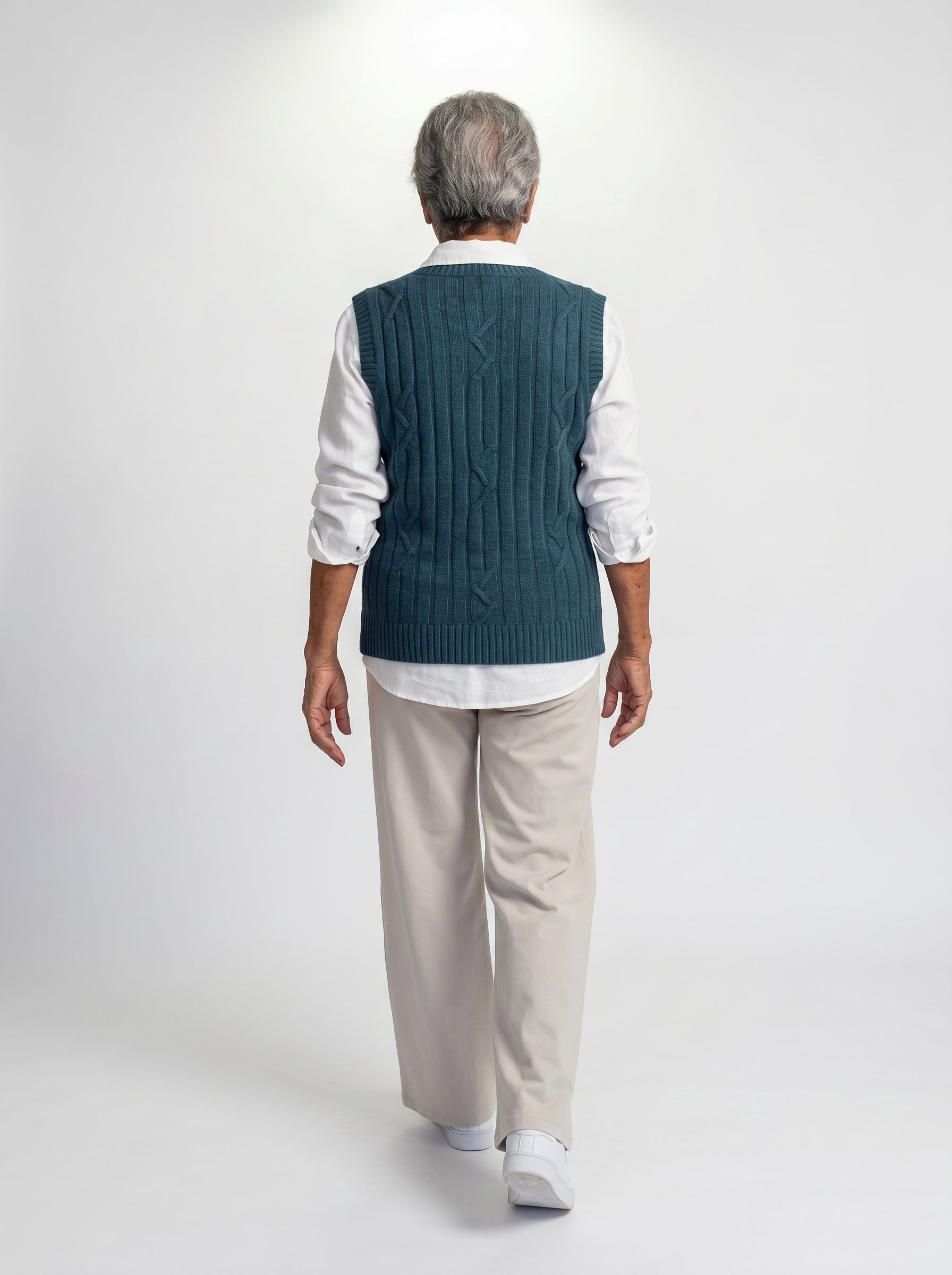 Harvest Merino Vest - Teal
