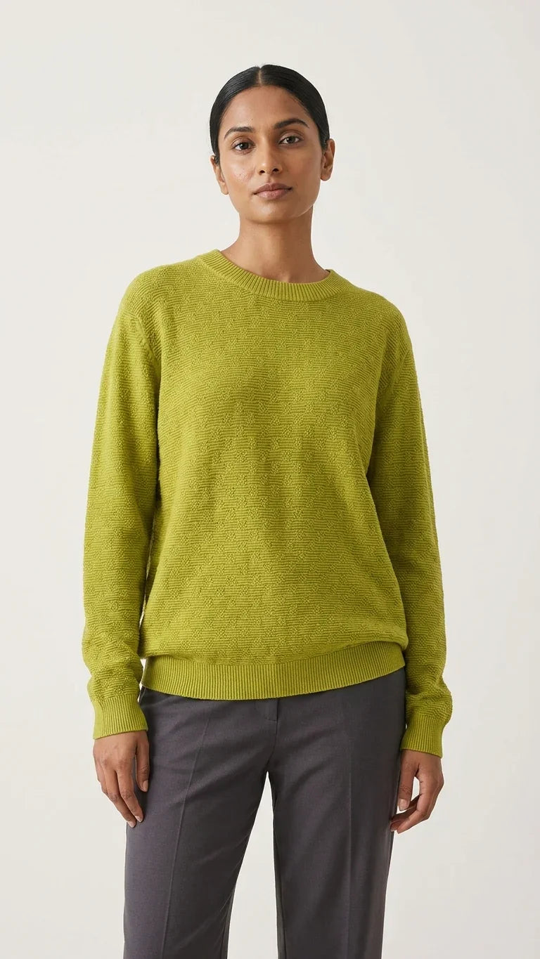 Citrus Textured Cotton Knit