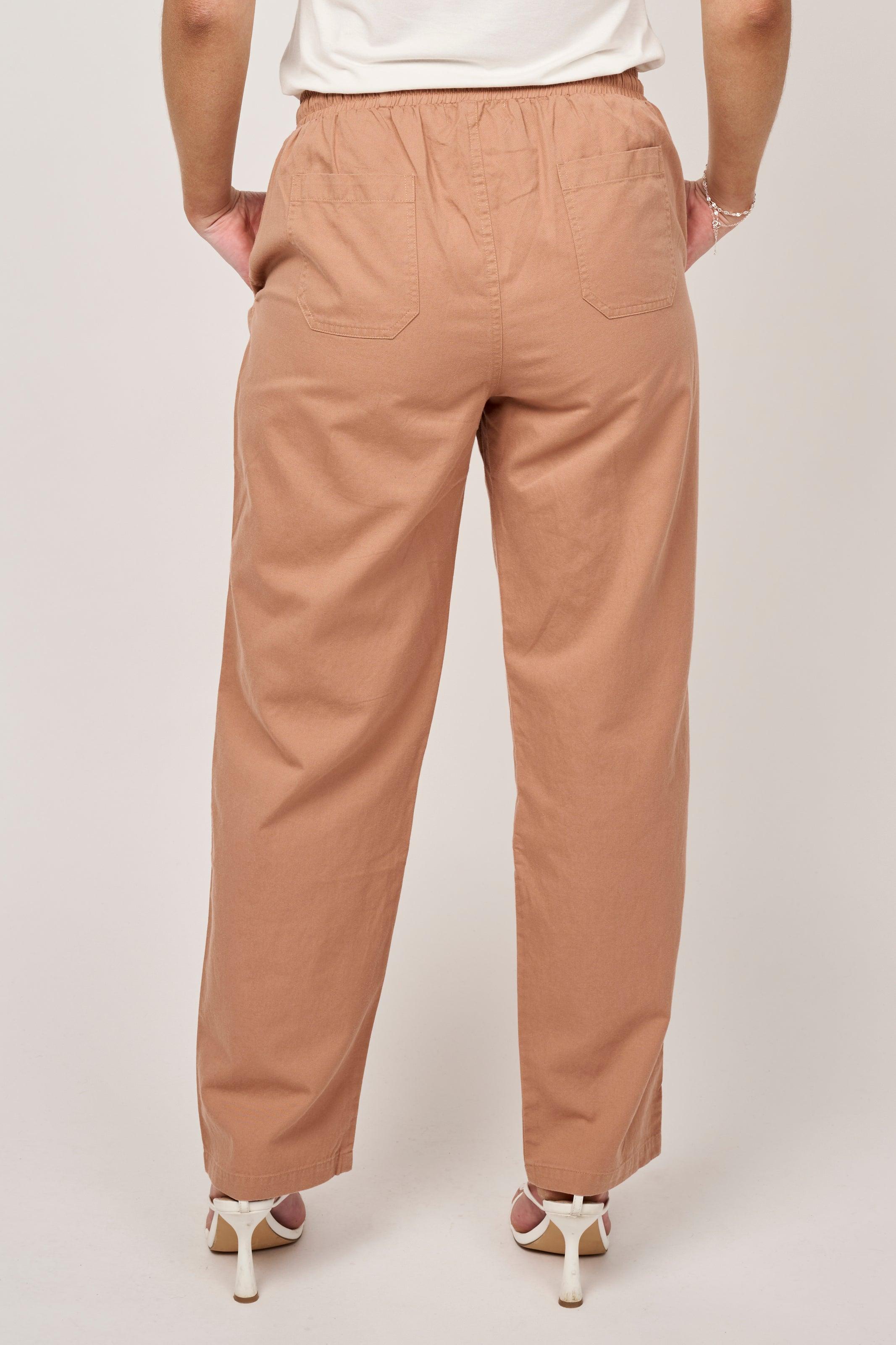 Relaxed Trousers - Camel - Reca