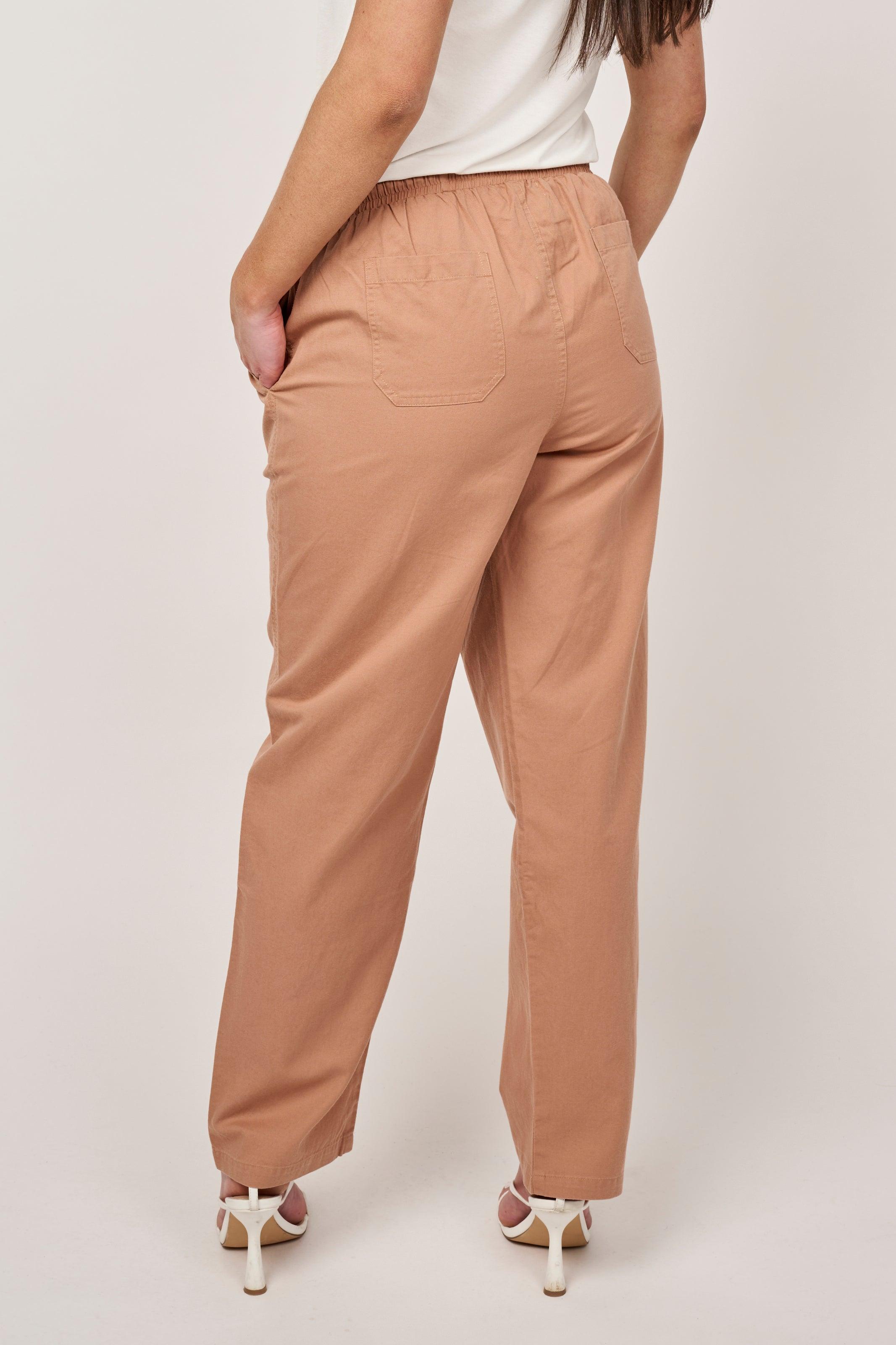 Relaxed Trousers - Camel - Reca