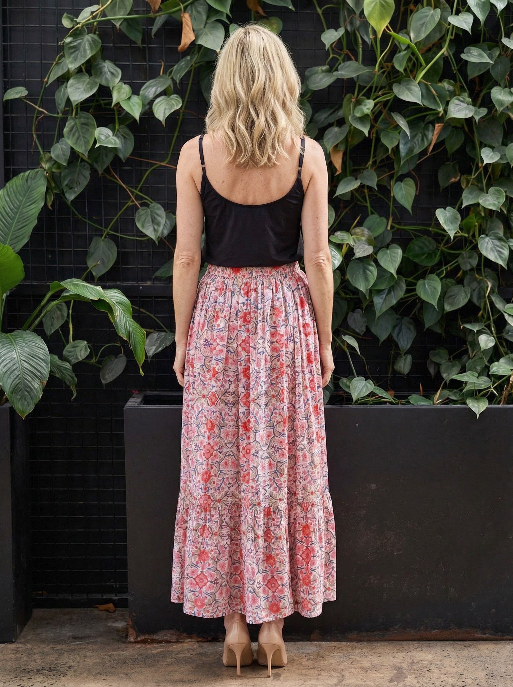 Rosette Garden Maxi Skirt