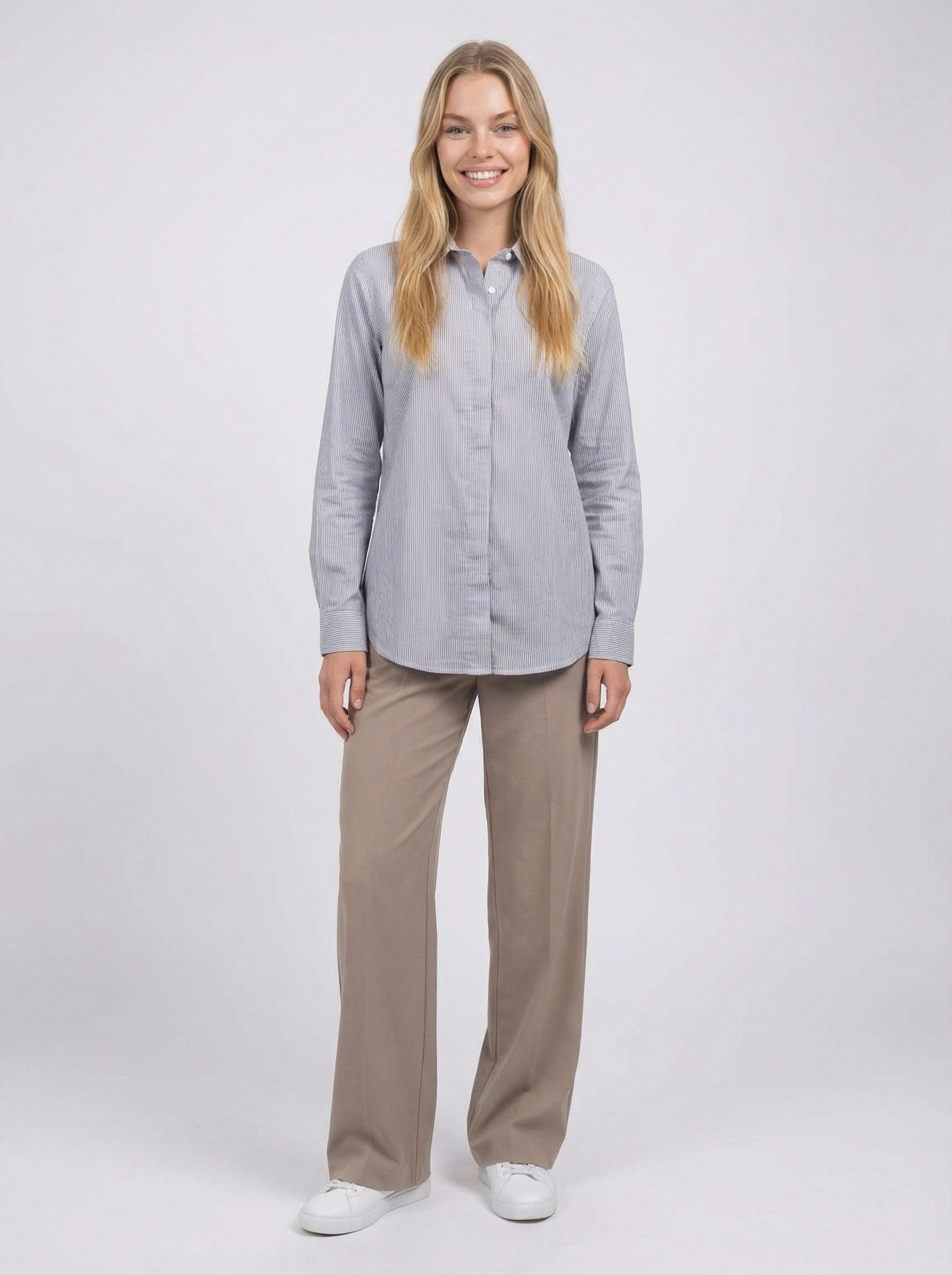 Grey Pinstripe Shirt