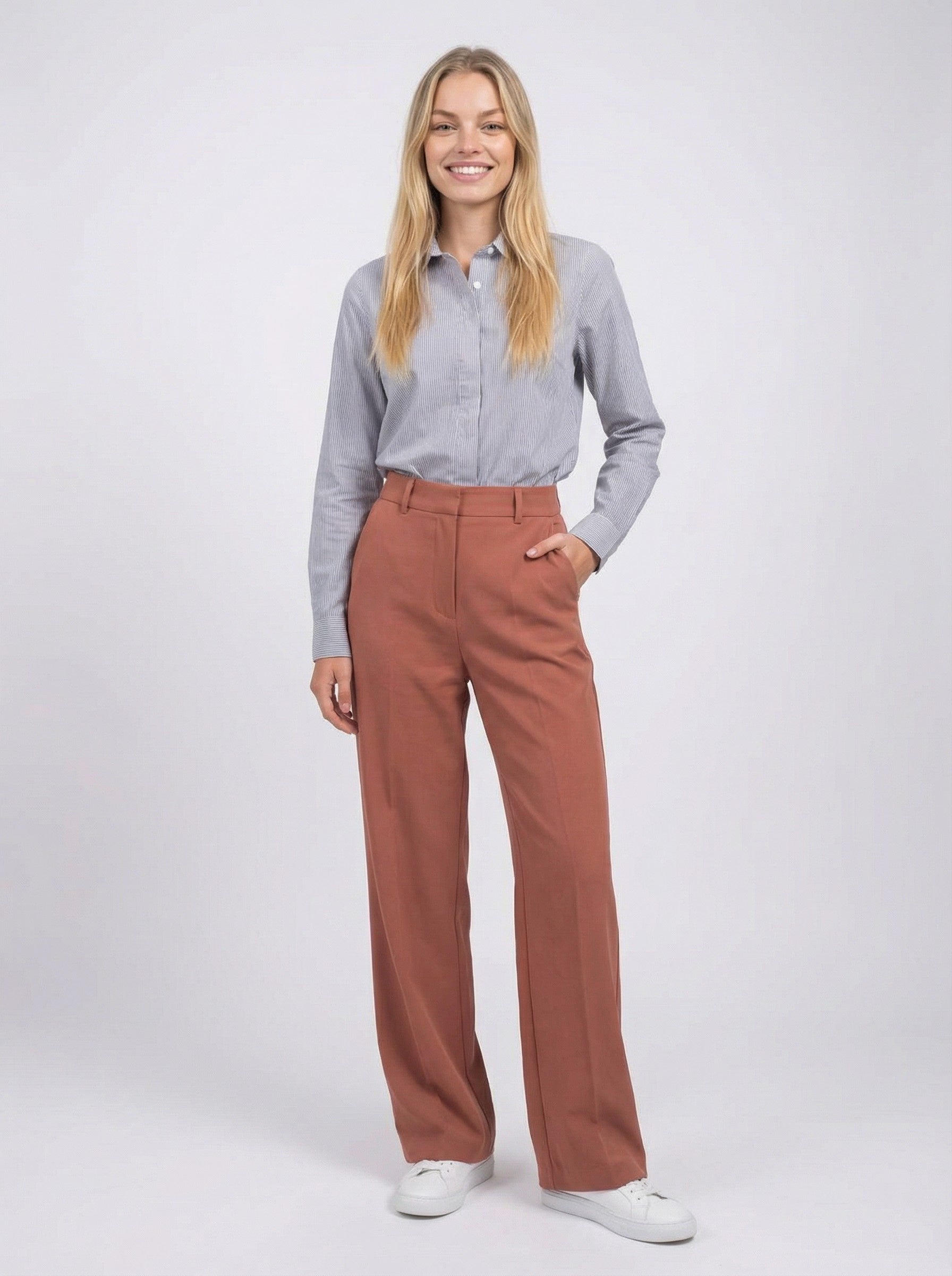 Grey Pinstripe Shirt