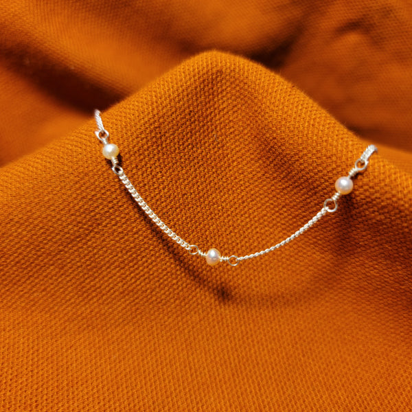 Mini Pearls Bracelet - Silver