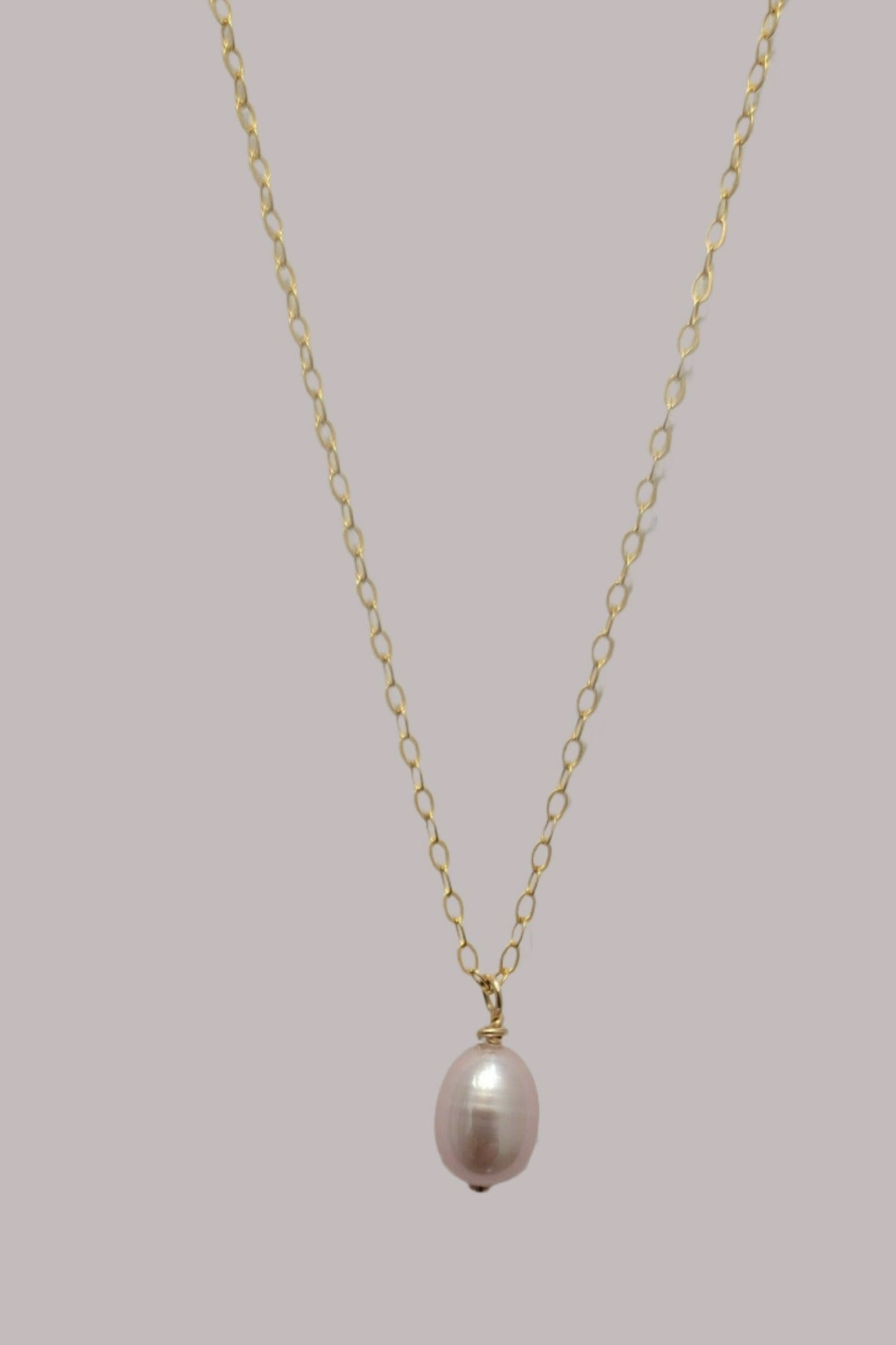 Pearl Drop Necklace - Gold