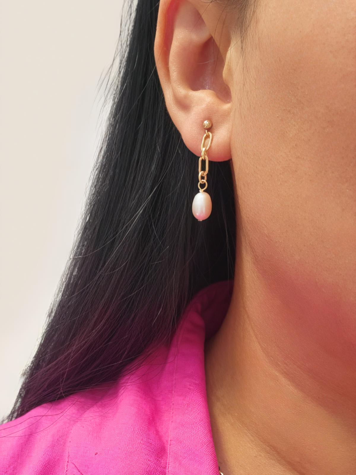 Serenity Pearl Dangle Earrings