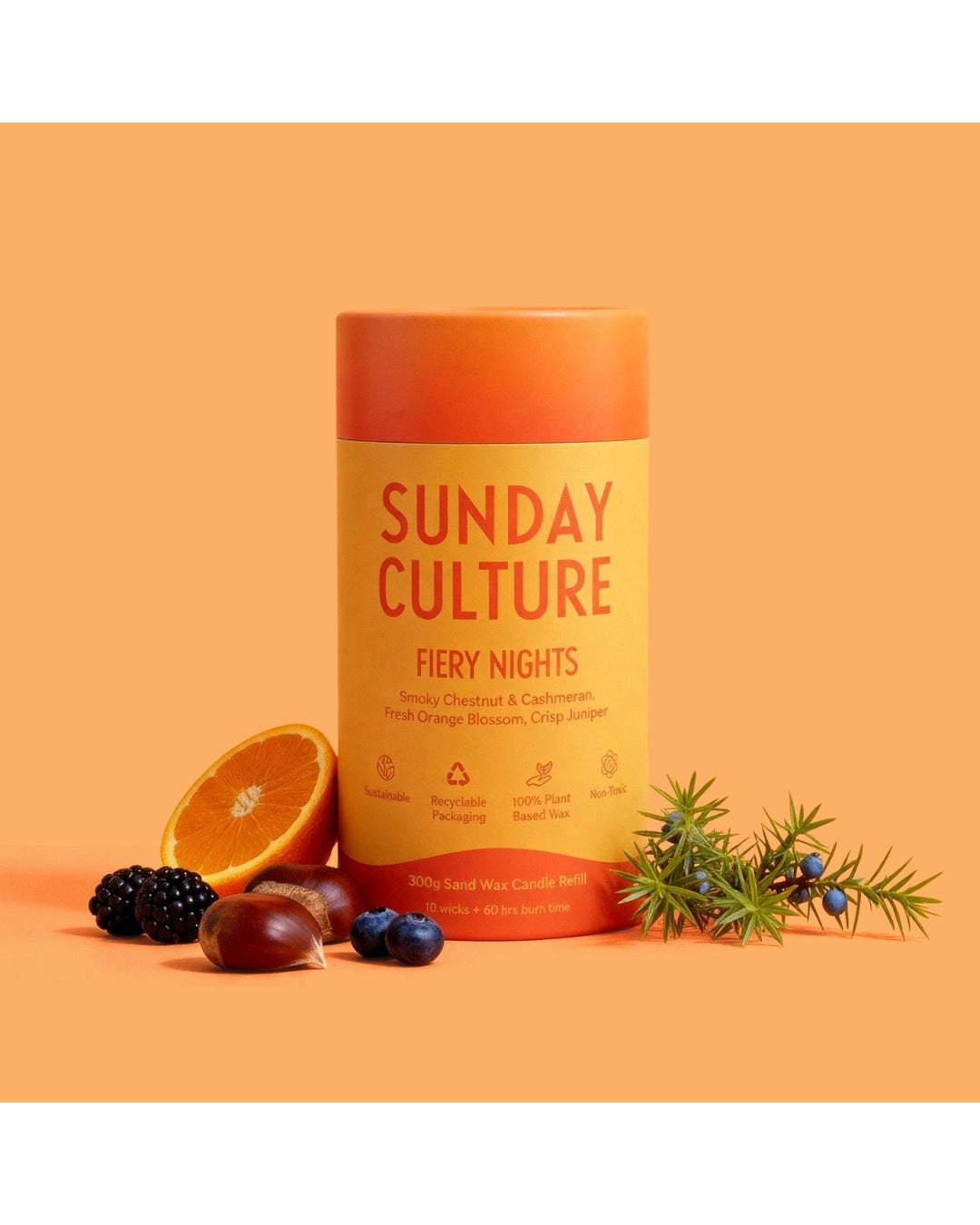 Sunday Culture Small Fiery Nights Ready-to-Pour Sand Wax