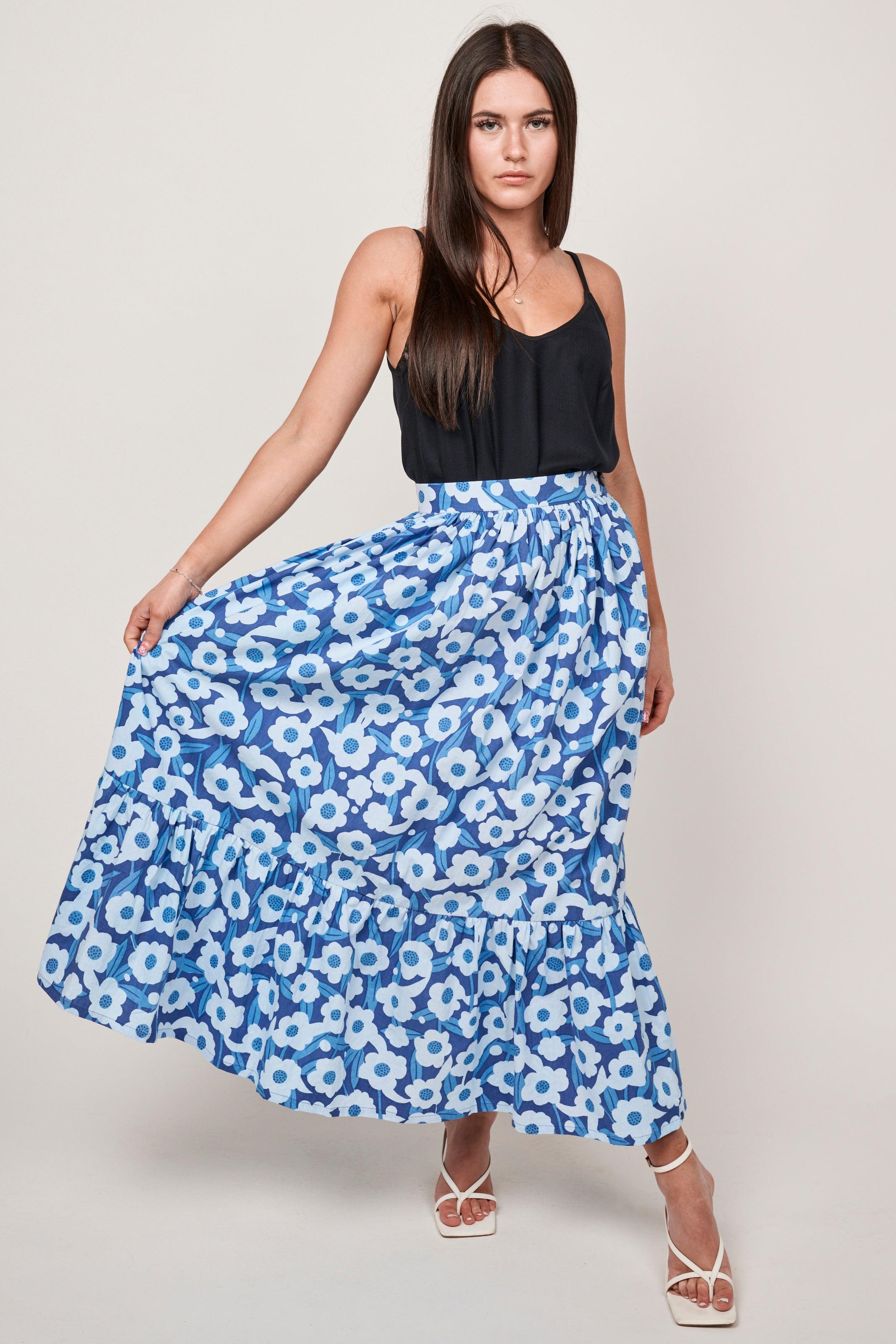 Spoonflower Maxi Skirt - Reca