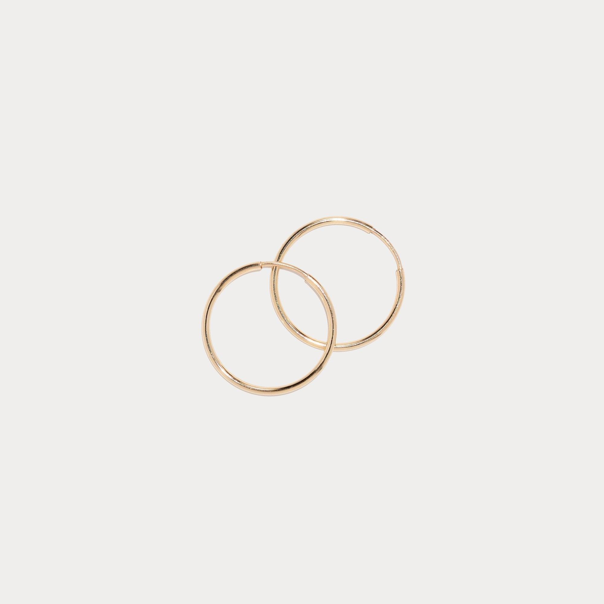 14K Gold Filled Hoops Earrings - Reca