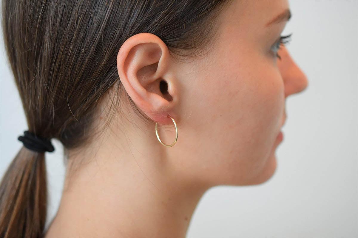 14K Gold Filled Hoop Earrings - Reca