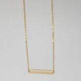 Gold Bar Necklace - Reca