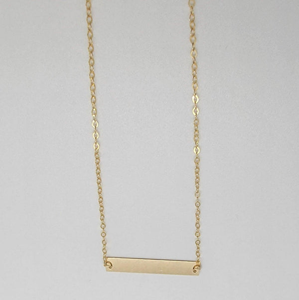 Gold Bar Necklace - Reca