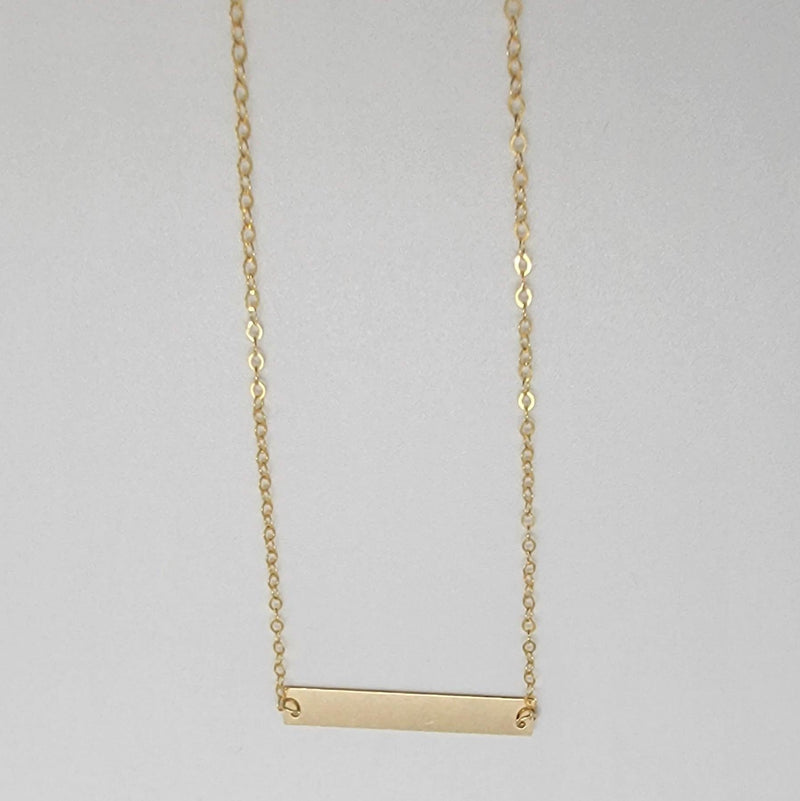 Gold Bar Necklace - Reca