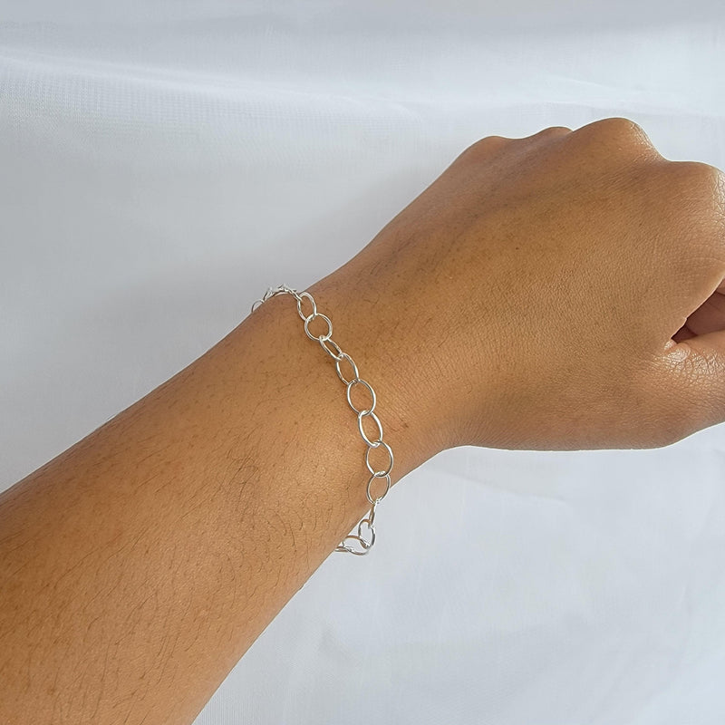 Oval Cable Link Bracelet - Reca