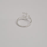 Adjustable Leaf Wrap Ring