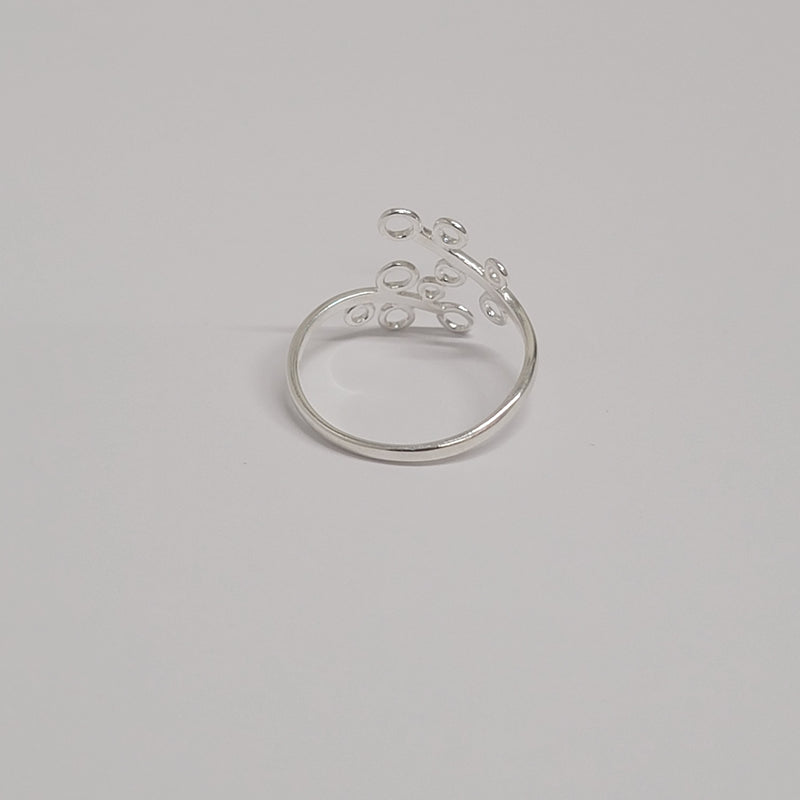 Adjustable Leaf Wrap Ring